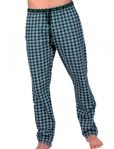 Pantalón Pettrus Hombre Pijama Suelto Cuadros